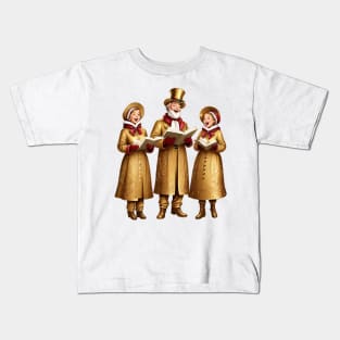 Christmas Carolers Kids T-Shirt